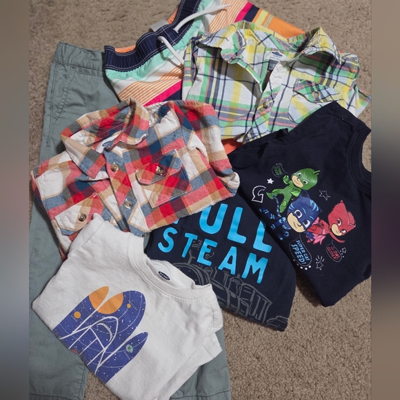 Toddler Boys Clothing Bundle - 7 Pieces Assorted Size 3T/4T - Picture 1 of 11